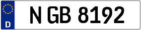 Trailer License Plate